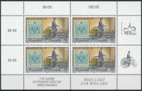 1997 Nemzetközi bélyegkiállítás WIPA 2000, Bécs (I) kisív,International Stamp Exhibition WIPA 2000, Vienna (I) mini sheetMi 2222