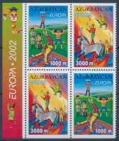 2002 Europa CEPT: Cirkusz bélyegfüzetlap Mi 513-514 D