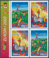 2002 Europa CEPT: Cirkusz bélyegfüzetlap Mi 513-514 D