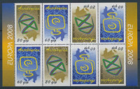 2008 Europa CEPT: Levélírás bélyegfüzetlap Mi 715-716 D