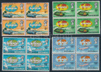 1970 Turizmus (II.) sor négyestömbökben Mi 308-311