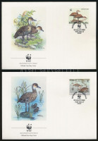 1988 WWF: Pálmafütyülőlúd sor 4 db FDC-n Mi 672-675