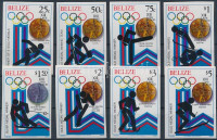 1980 Téli Olimpiai érmesek vágott sor Mi 501-508 B