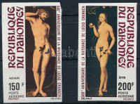 1972 Festmény; Lucas Cranach vágott sor Mi 495-496