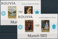 1972 Nyári Olimpia, München blokk sor Mi 34-35