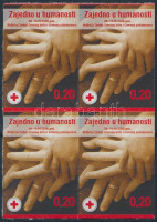 2008 Vöröskereszt öntapadós négyestömb Mi 22 B