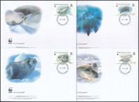 2009 Fókák sor Mi 505-508 4 db FDC-n