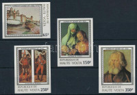 1978 Dürer festmény vágott sor Mi 732-735