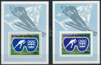 1975 Téli olimpia fogazott + vágott blokk Mi 39