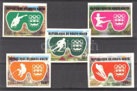 1975 Téli olimpiai játékok Innsbruck vágott sor Mi 603-607