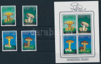 1990 Gombák sor Mi 1231-1238 + blokk 134