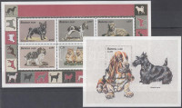 1999 Kutyák kisív + blokk Mi 1687-1692 + 196