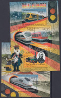 2012 Német vonatok és mozdonyok kisív Mi 2445-2448 + blokk Mi 222