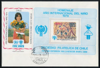 1979 A gyerekek éve vágott blokk FDC-n Mi 915