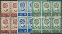 1964 Europa CEPT sor hatostömbökben Mi 240-242 elsőnapi bélyegzéssel