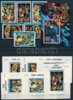 1975 Amerikai-szovjet űrutazási vállalkozás, Apollo-Sojus sor + blokk + blokksor Mi 248-253 + Mi 2 + Mi 3-8