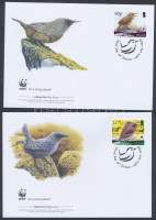 2009 WWF: Madár sor 4 db FDC-n Mi 1078-1081