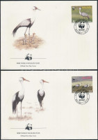 1987 WWF: Darvak sor Mi 477-480 4 db FDC-n