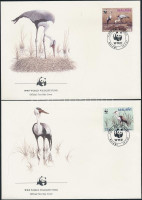 1987 WWF: Darvak sor Mi 477-480 4 db FDC-n