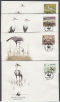 1987 WWF: Darvak sor 4 db FDC-n Mi 477X-480X