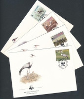 1987 WWF Darvak sor Mi 477 X - 480 X 4 FDC