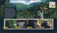 2012 Jane Goodall, a világhírű csimpánzkutató kisívsor Mi 2826-2833