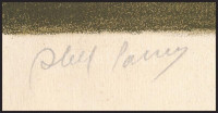 Pann, Abel (1883-1963): Fohász. Litográfia, papír, jelzett. Lapszéli apró szakadással, 28x22 cm