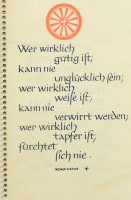Quellen oestlicher Weisheit. Gedanken und Blumen aus China und Japan. 1961, Verlag Leobucchandlung St. Gallen. Kiadói kartonált kötés, kissé kopottas állapotban.