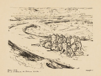 EDUARD GAERTNER* (Bubenitsch near Prague 1890 - 1966 Vienna): Portfolio of 12 lithographs  Zur und gegen die Zeit