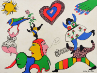 NIKI DE SAINT PHALLE* (Neuilly-sur-Seine 1930 - 2002 La Jolla): Je t'aime, 1971