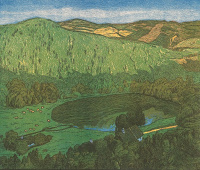 ADOLF ZDRAZILA (Probua 1868 - 1942 Opava): Small lake