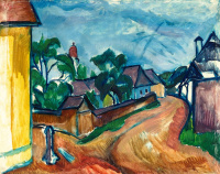 Perlrott Csaba Vilmos (1880-1955): Nagybányai utca (Veresvízi házak), 1928 körül