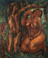 Sassy Attila (1880-1967): Adam and Eve, second half of the 1910's