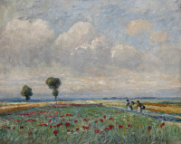Ujváry Ignác (1860-1927): Field of Poppies
