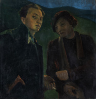 Hegedűs Endre (1913 -1945): Self Portrait with Olga (Together), 1930's