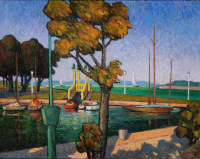 Ujváry Lajos (1925-2006): Balatonföldvár, 1967