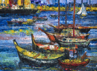 Vén Emil (1902-1984): Sailboats