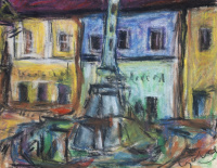 Czóbel Béla (1883-1976): Fountain in Szentendre