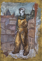 Bortnyik Sándor (1893-1976): Construction Worker, 1941