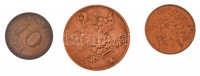 Svédország 1917. 10ö Ag + 1921. 2ö bronz + 1937. 1ö bronz T:XF,VFSweden 1917. 10 Öre Ag + 1921. 2 Öre bronze + 1937. 1 Öre bronze C:XF,VF