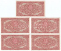 1920. 2K (5x) sorszámkövetők 2ab 043 218418 - 218422