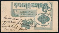1902 Fiatal férfi portréja, keményhátú fotó Weisz Hugó aradi műterméből, hátoldalán dedikációval és ebazonosítandó aláírással, 7,5x4 cm