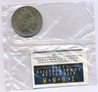 Ausztrália 1988. 5$ Al-bronz II. Erzsébet / Parlament