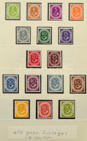 NSZK 1949-1969 Kifogástalan postatiszta luxus gyűjtemény Safe dual albumban, a Postakürt sor Schlegel vizsgálójellel / FRG luxury collection in Safe dual album, Posthorn set signed Schlegel (Mi EUR ~5.000.-)