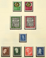 NSZK 1949-1969 Kifogástalan postatiszta luxus gyűjtemény Safe dual albumban, a Postakürt sor Schlegel vizsgálójellel / FRG luxury collection in Safe dual album, Posthorn set signed Schlegel (Mi EUR ~5.000.-)