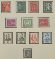 NSZK 1949-1969 Kifogástalan postatiszta luxus gyűjtemény Safe dual albumban, a Postakürt sor Schlegel vizsgálójellel / FRG luxury collection in Safe dual album, Posthorn set signed Schlegel (Mi EUR ~5.000.-)