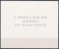 1997/KA19 175 éve született Petőfi Sándor emlékív hátoldalán A Profila aukciók ajándéka 1997 karácsonyán