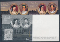 1998/12 I. Ferenc József koronázásának 150. évfordulója 4 db-os emlékív garnitúra azonos sorszámmal (50.000)