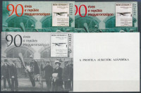 2000/24 90 éves a repülés Magyarországon 4 db-os emlékív garnitúra azonos sorszámmal (20.000)