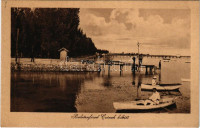 Balatonfüred, csónakkikötő (gyűrődés / crease)